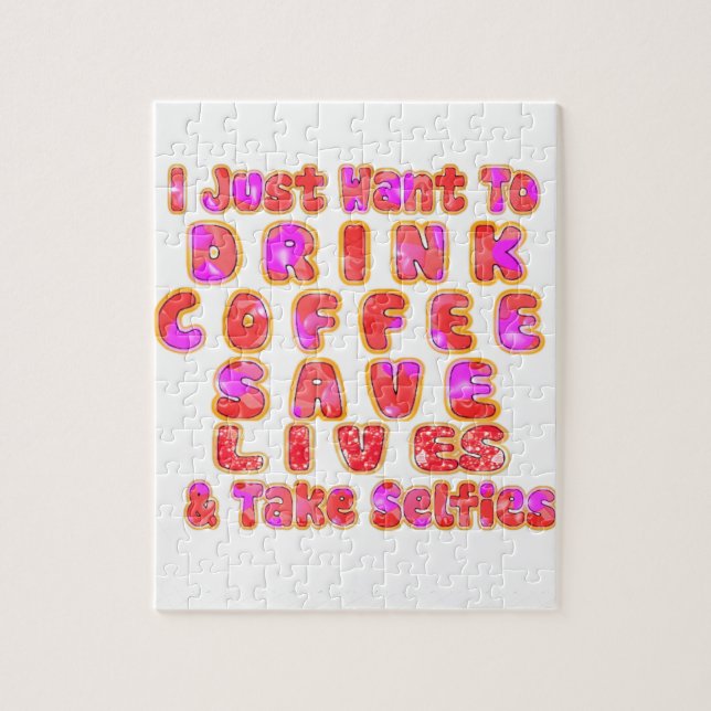 Lieblich wollte ich nur zu trinken Kaffee Rette Le (Vertikal)