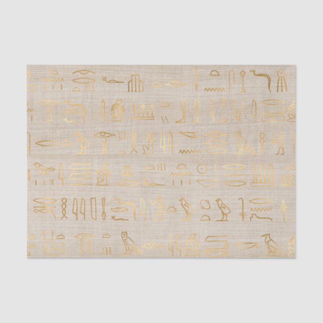 Liebliche ägyptische Hieroglyphen Seidenpapier (Vorderseite)