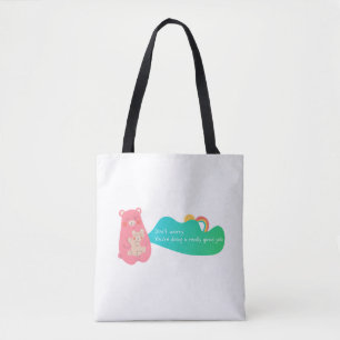 Liebliche Bärenfamilie Tasche
