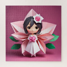 Liebliche Braut in Origami