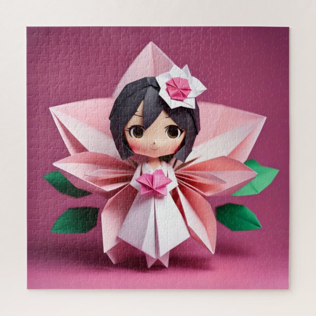 Liebliche Braut in Origami (Vertikal)