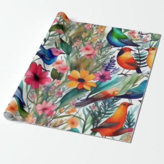 Liebliche bunte Blume Umschlagpapier Geschenkpapier