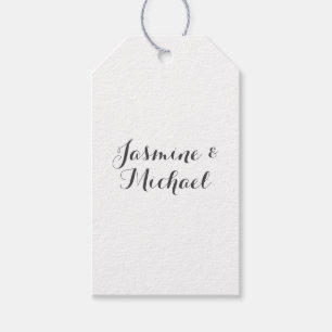 Liebliche Chic Calligraphy Couple Names Geschenkanhänger