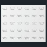 Liebliche Chic Calligraphy Couple Names Wedding Geschenkpapier<br><div class="desc">Sie können die Schriftart,  Hintergrundbild und Farbe,  Buchstaben und Buchstaben leicht ändern.</div>