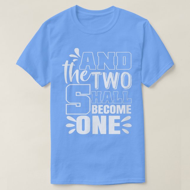 Liebliche Ehe von fröhlichen Paaren Zitat T-Shirt (Design vorne)