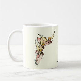 Liebliche Engel mit Sprichwort Comfort Sketch Kaffeetasse