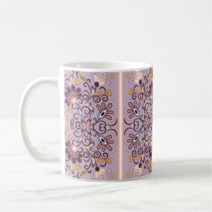 Liebliche ethnische indische Blume. Schöner Schmu Kaffeetasse
