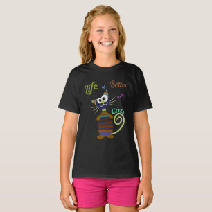 Liebliche farbige Katze T-Shirt