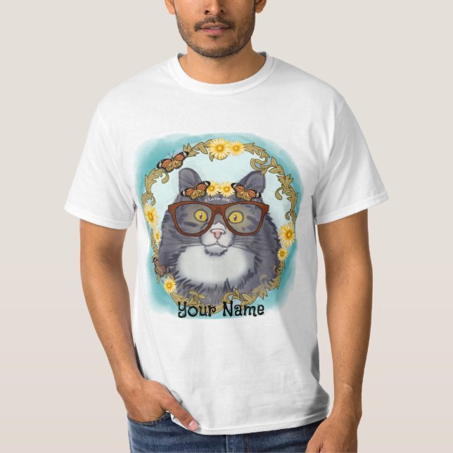 Liebliche Floof Cat T-Shirt (Vorderseite)