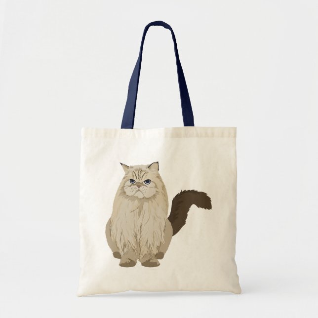 Liebliche Fluffy Cat Tragetasche (Vorne)