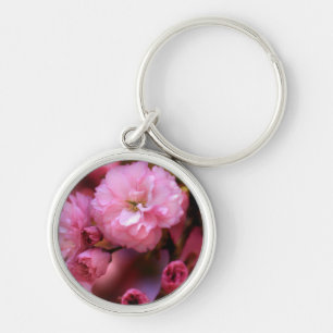 Liebliche Frühlingserreger Rosa Kirschblüten Schlüsselanhänger