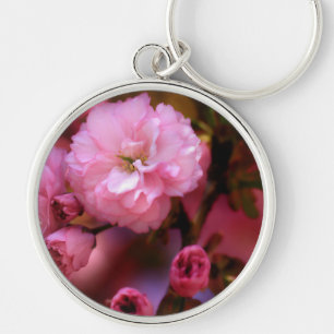 Liebliche Frühlingserreger Rosa Kirschblüten Schlüsselanhänger