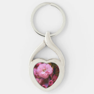 Liebliche Frühlingserreger Rosa Kirschblüten Schlüsselanhänger