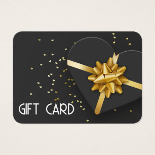 Liebliche Gold Bow Black Heart Geschenkboxen Gesch