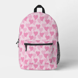 Liebliche Herzen Nahtloses Muster Bedruckter Rucksack