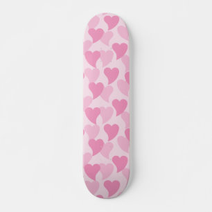 Liebliche Herzen Nahtloses Muster Skateboard