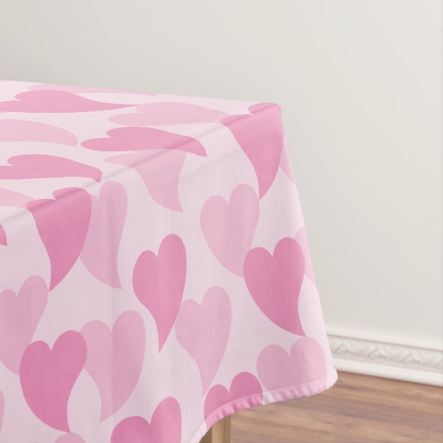 Liebliche Herzen Nahtloses Muster Tischdecke (Beispiel)