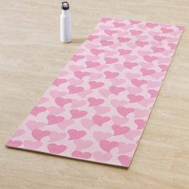 Liebliche Herzen Nahtloses Muster Yogamatte