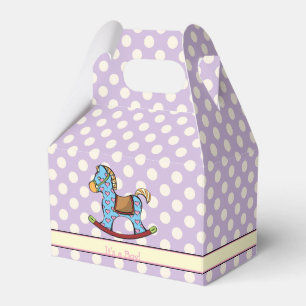 Liebliche Herzen Rocking Horse Dusche Gefallen Box Geschenkschachtel