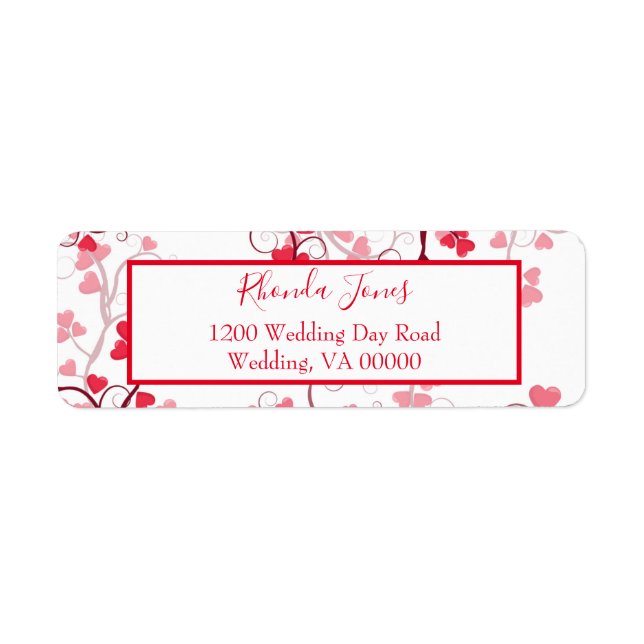 Liebliche Herzen rot-weiß (Vorne)