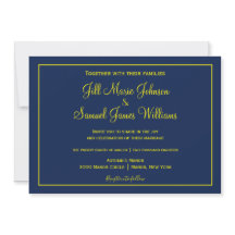 Liebliche Hochzeit in Blau und Gelb