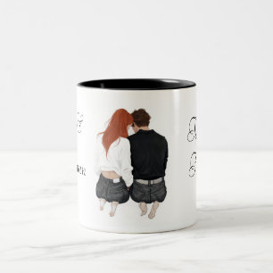 Liebliche Hochzeitspaare Mug Zweifarbige Tasse