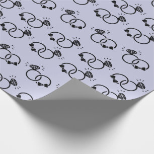 Liebliche Hochzeitsringe für Verlobungen - nahtlos Geschenkpapier