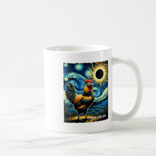 Liebliche Hühner Starry Night Funny Chickens Solar Kaffeetasse
