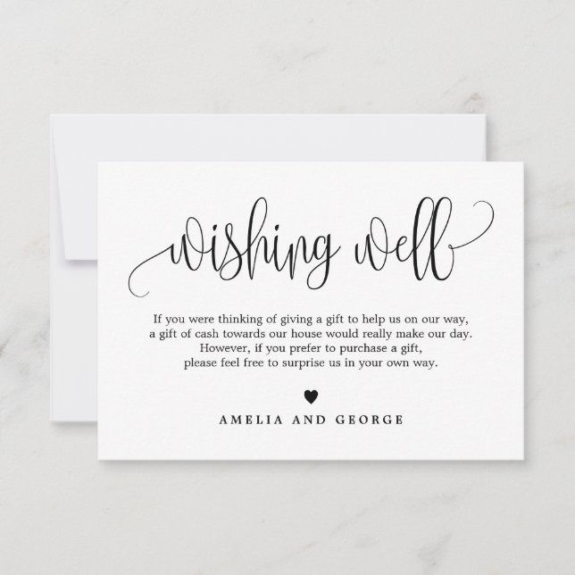 Liebliche Kalligrafie EDITABLE FARBWish Card LCC Dankeskarte (Vorderseite)