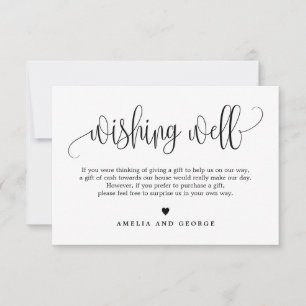 Liebliche Kalligrafie EDITABLE FARBWish Card LCC Dankeskarte