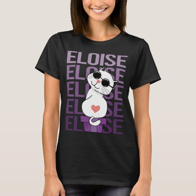 Liebliche Katze - Eloise Name T-Shirt (Vorderseite)