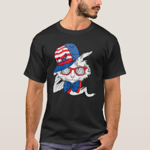 Liebliche Katze mit Coolem Huttier für Männer Frau T-Shirt