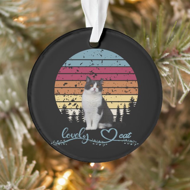 Liebliche Katze Ornament (Baum)