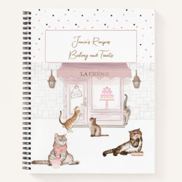 Liebliche Katzen im Bäckereibuch Notizbuch