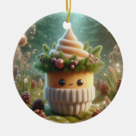 Liebliche Kiefernkreatur Keramik Ornament