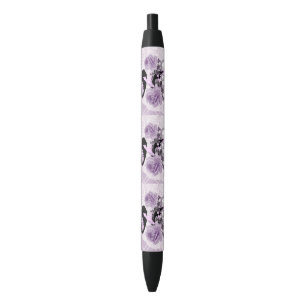 Liebliche Lavendel Lady Vintage Spitzen und Rose B Kugelschreiber