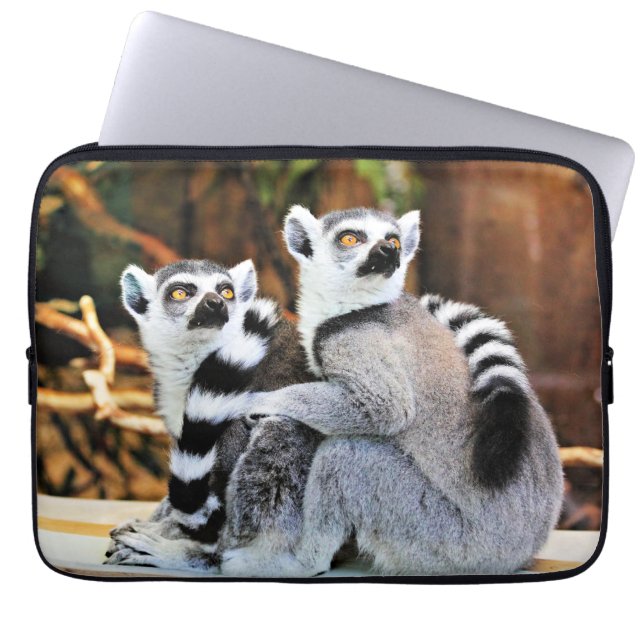 Liebliche Lemurs Laptopschutzhülle (Vorderseite)