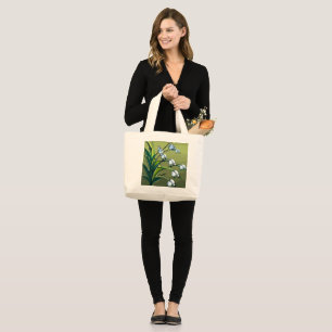 Liebliche Lily: zarter Tanz in springtime Serenity Jumbo Stoffbeutel