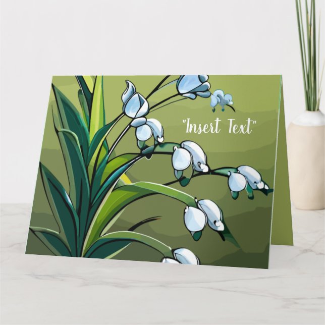 Liebliche Lily: zarter Tanz in springtime Serenity Karte (Vorderseite)