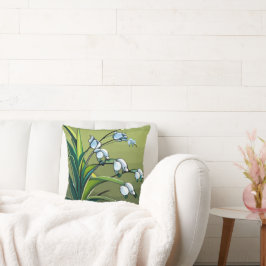 Liebliche Lily: zarter Tanz in springtime Serenity Kissen