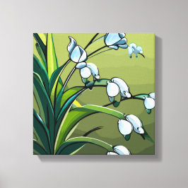 Liebliche Lily: zarter Tanz in springtime Serenity Leinwanddruck