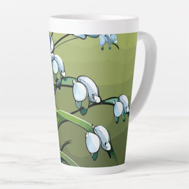 Liebliche Lily: zarter Tanz in springtime Serenity Milchtasse (Rechte Ecke)