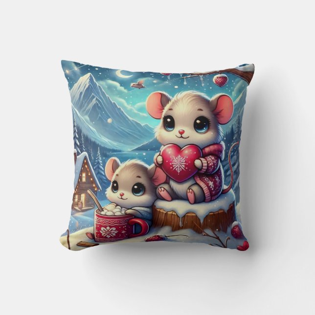 Liebliche Maus Kissen (Vorderseite)