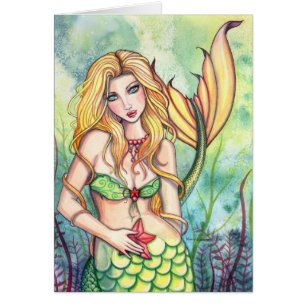 Liebliche Mermaid Card von Molly Harrison