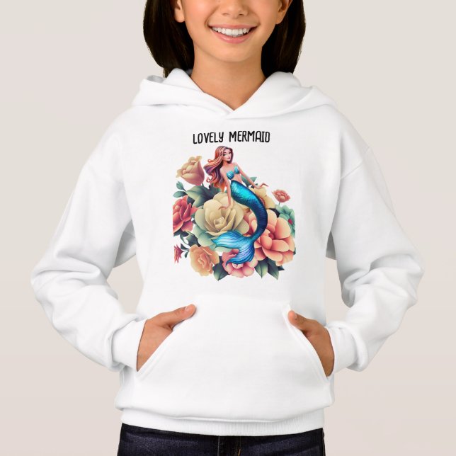 Liebliche Mermaid Girls Hoodies & Sweatshirts. (Vorderseite)