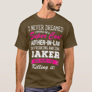 Liebliche Mutter im Gesetz der Bäckerei habe ich n T-Shirt