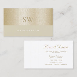 Liebliche Mutter Perlschlange Muster mit Monogramm Visitenkarte