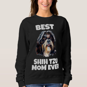 Liebliche Niedliche Shih Tzu Dog Beste Mama Entspa Sweatshirt