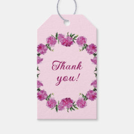 Liebliche Peonies. Geschenkanhänger