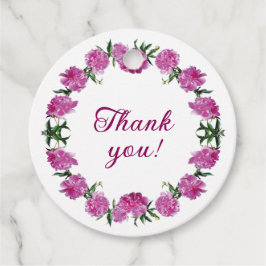 Liebliche Peonies. Geschenkanhänger